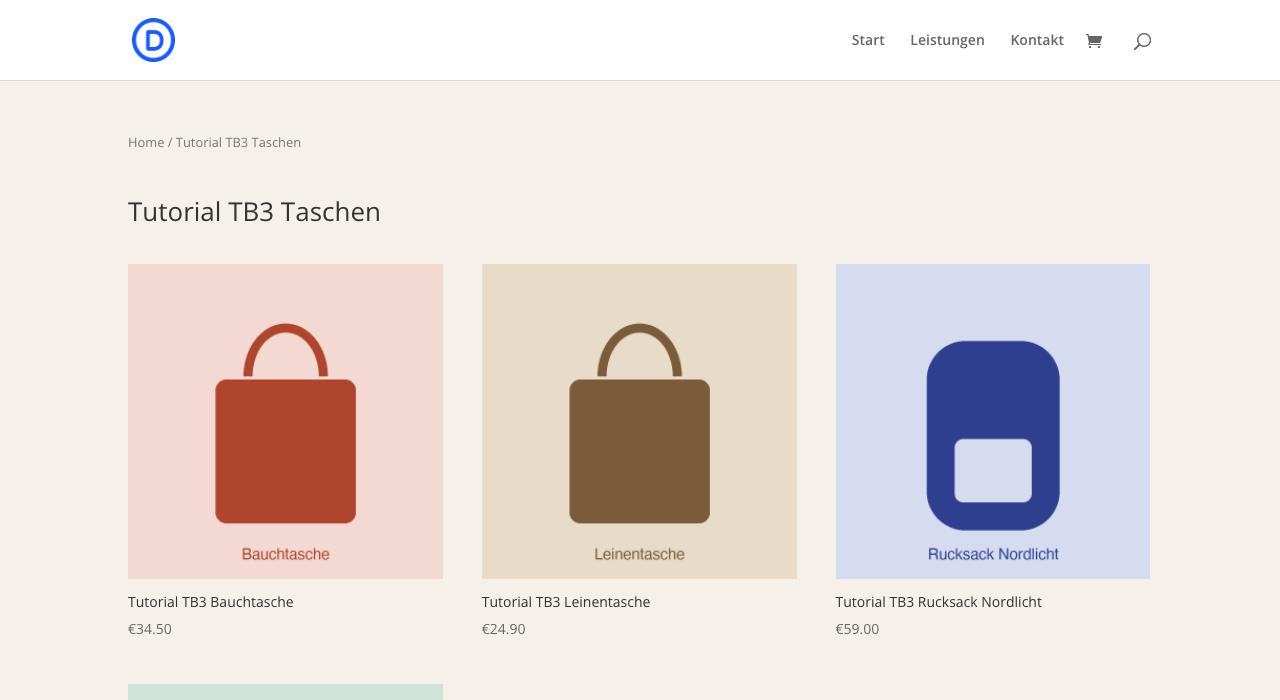 Fertige WooCommerce-Kategorieseite mit Breadcrumb, Titel und drei Spalten Produkten auf beigem Hintergrund