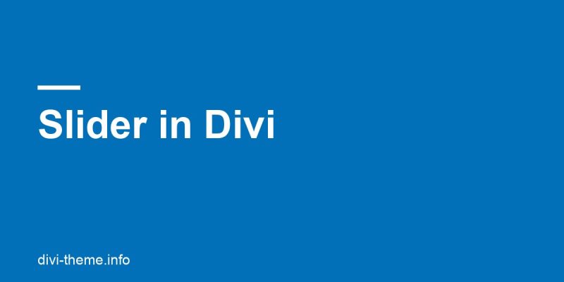 Slider in Divi: eigenes Modul oder Plugin?